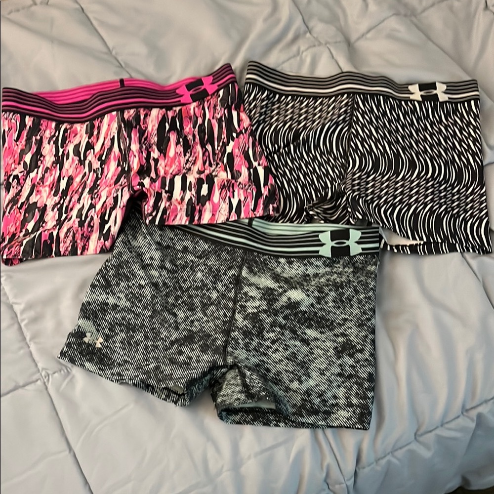 Under Armour woman’s Shorts Set - Pink, Black, blue